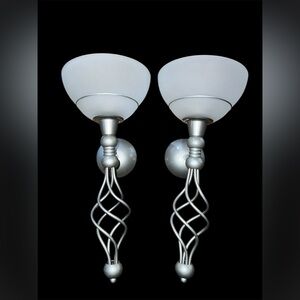 PARTYLITE GRAND PARAGON SCONCE CANDLE HOLDERS (2), Excellent Condition,  Rare